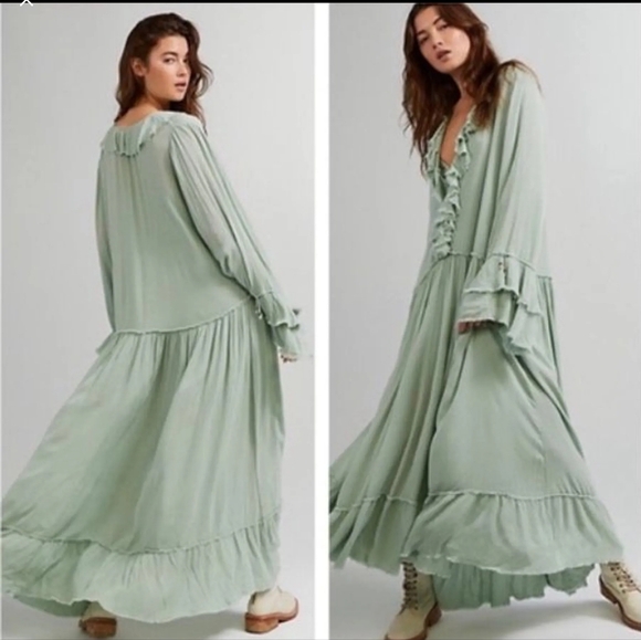 Free People Women's One Size Sweet Darlin Maxi - Picture 2 of 3
